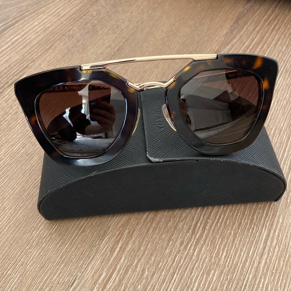 Prada Sunglasses, Havana/Brown Gradient Lenses